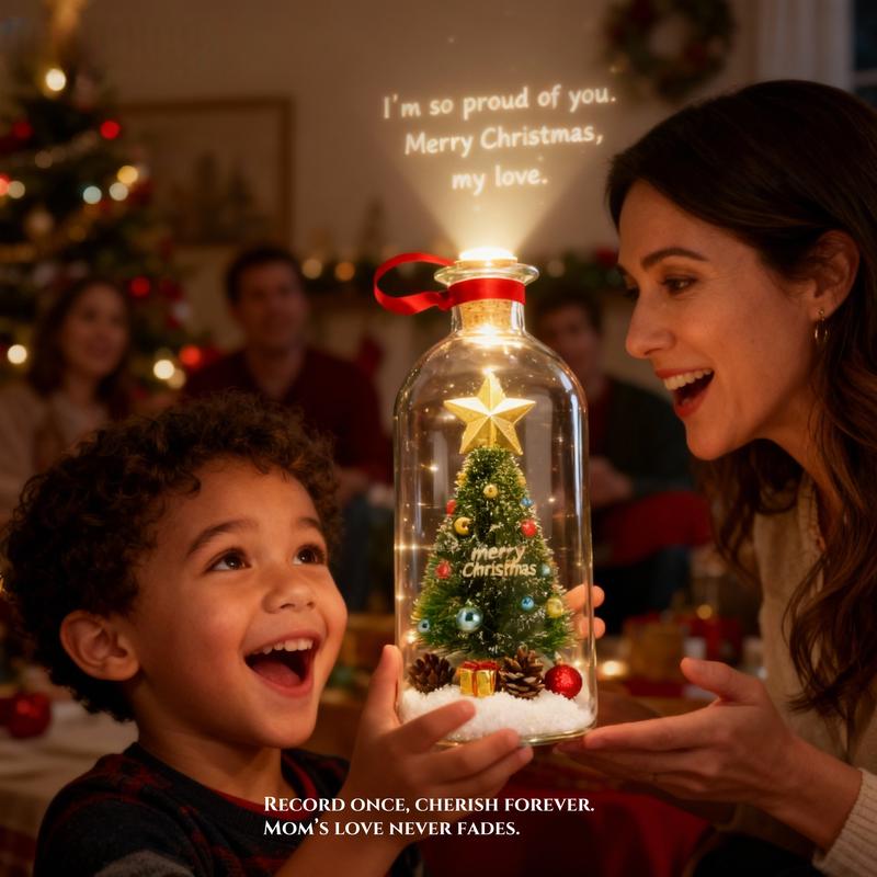 Forever Voice™ Recordable Christmas Tree Bottle